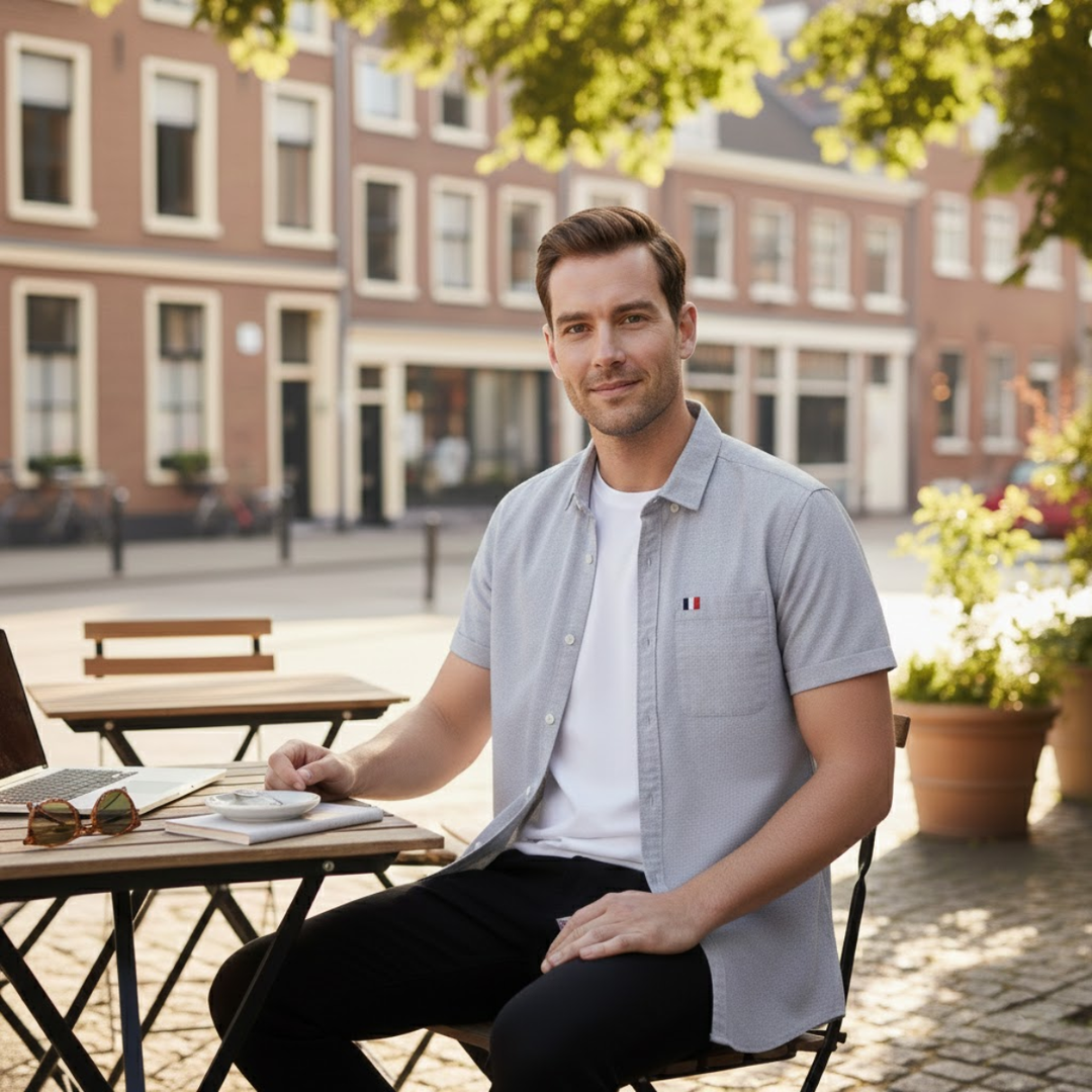 Salerno Baumwollhemd Slim Fit