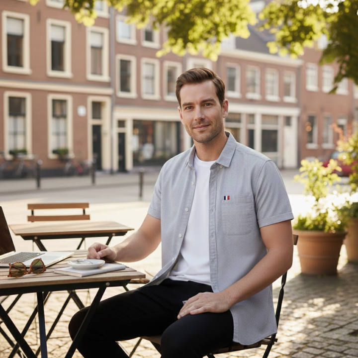 Salerno Baumwollhemd Slim Fit