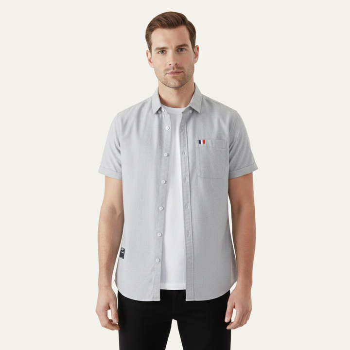 Salerno Baumwollhemd Slim Fit