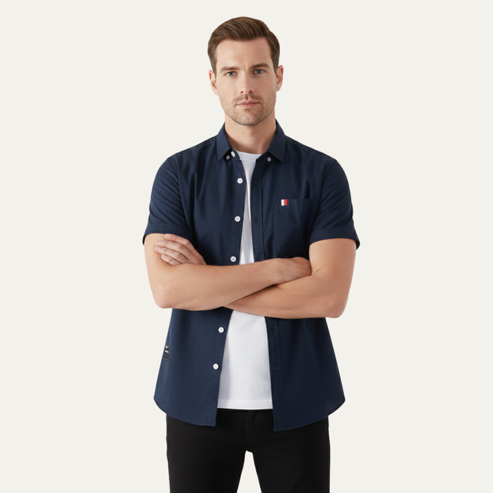 Salerno Baumwollhemd Slim Fit