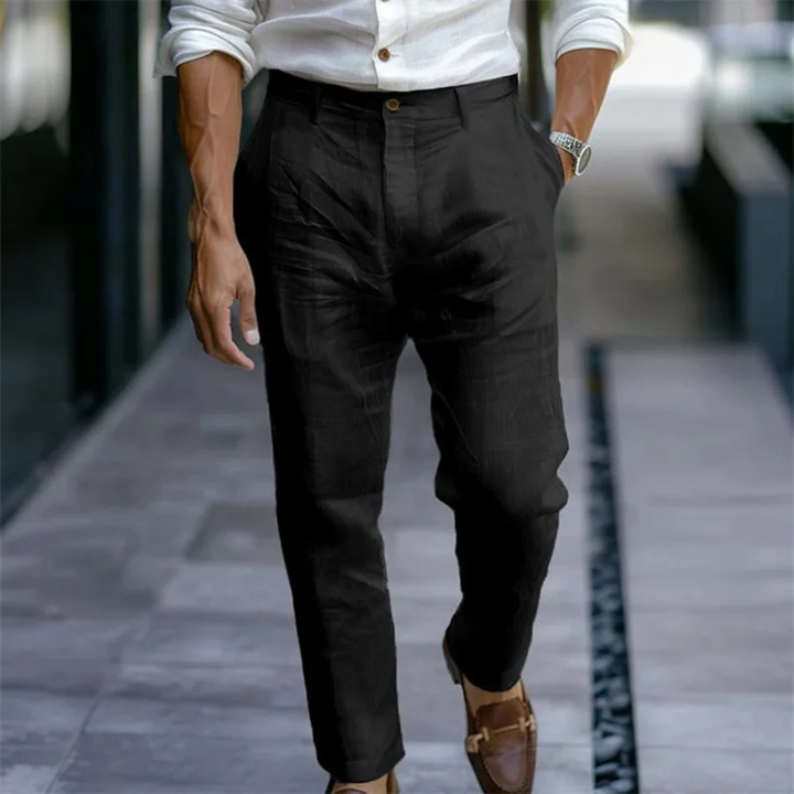 Silverwood Leinenanzughose Slim Fit