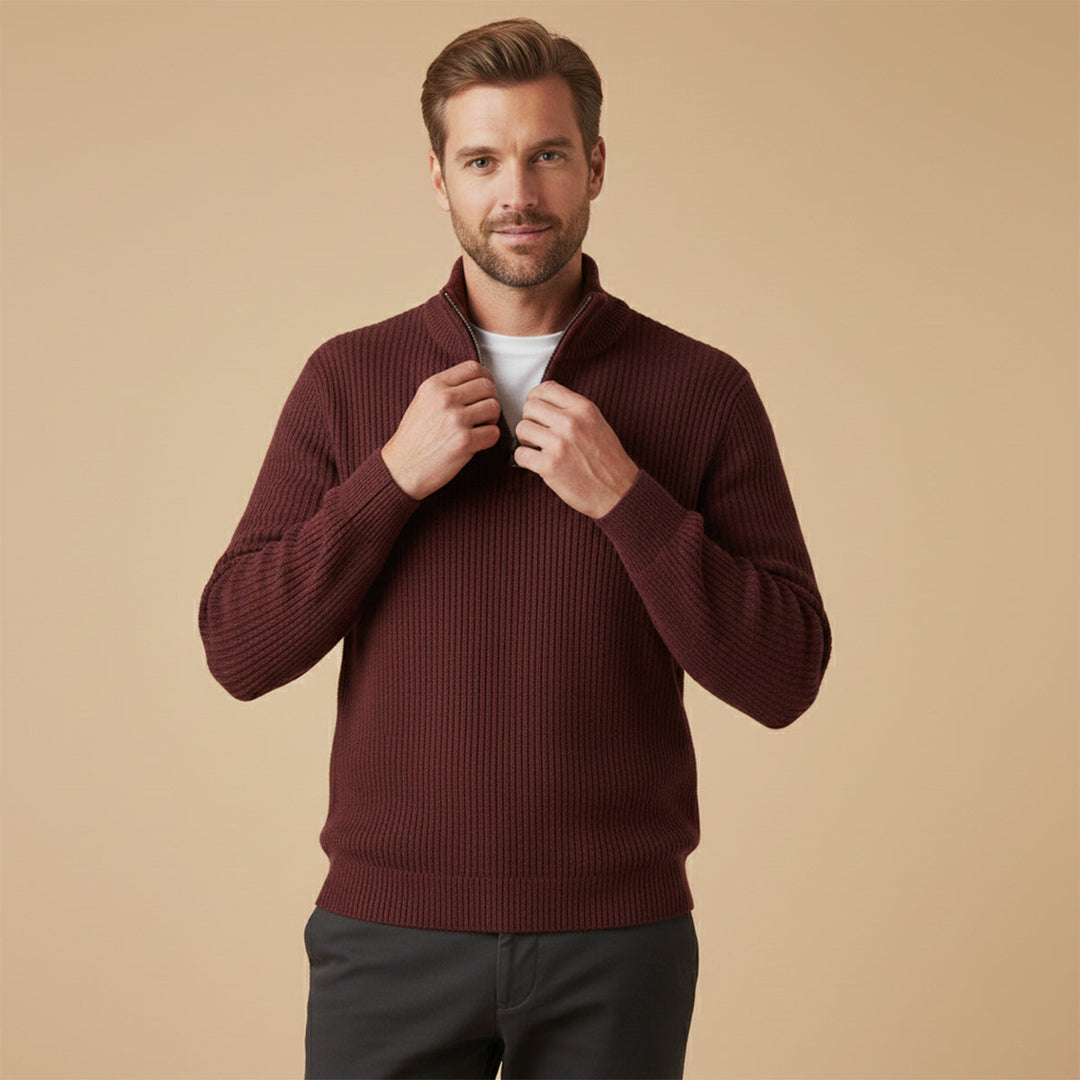 Vicenza Kaschmir-Half-Zip-Pullover