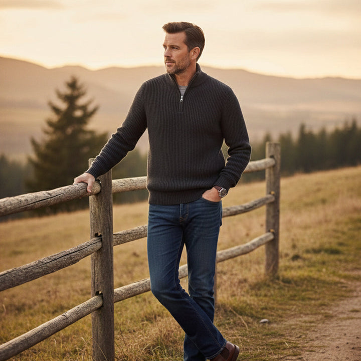 Vicenza Kaschmir-Half-Zip-Pullover