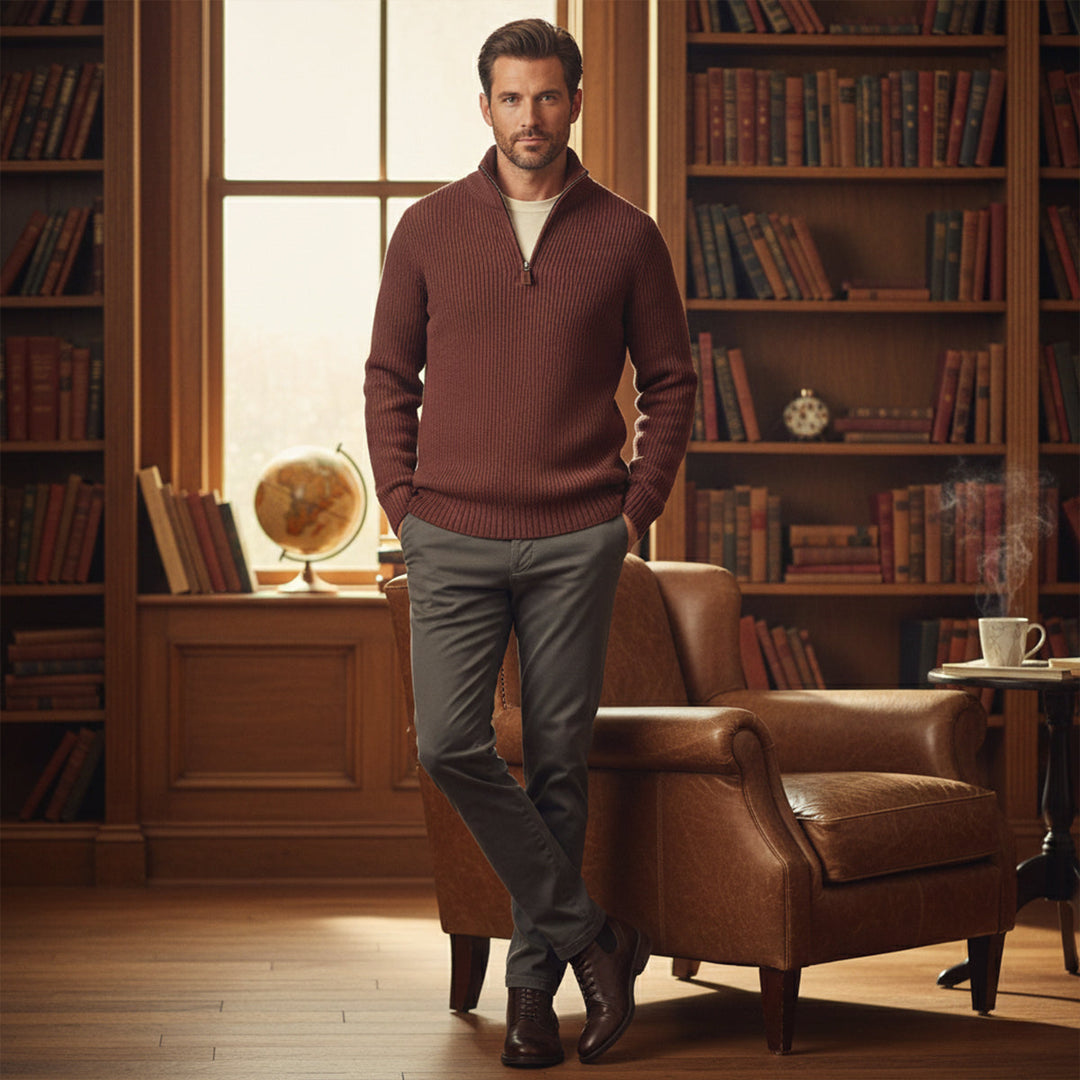 Vicenza Kaschmir-Half-Zip-Pullover