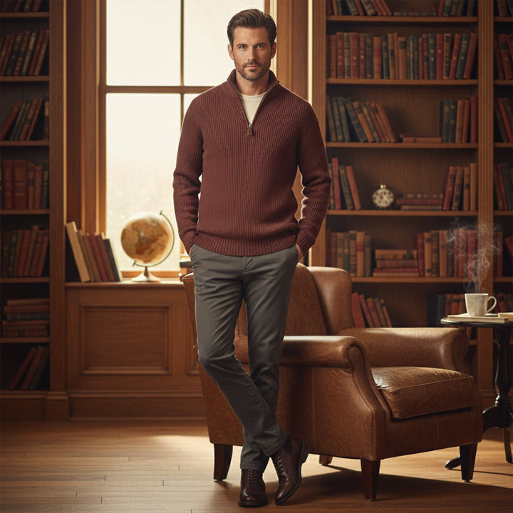 Vicenza Kaschmir-Half-Zip-Pullover