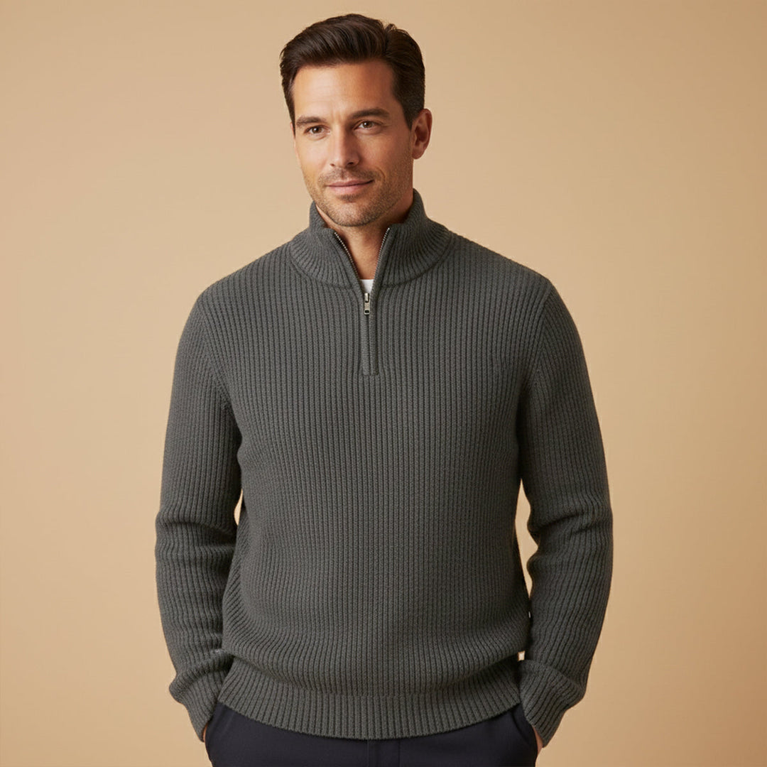 Vicenza Kaschmir-Half-Zip-Pullover