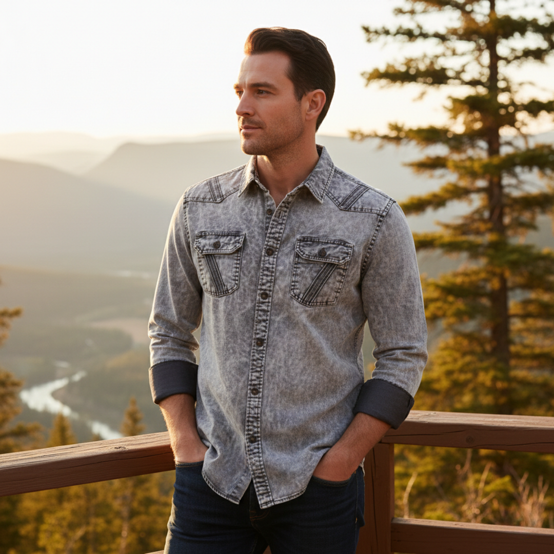 Windcrest Denimjeanshemd