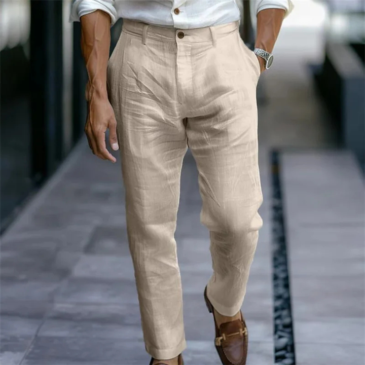 Windfield Leinenanzughose Slim Fit