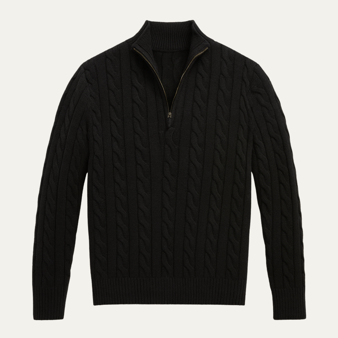Woodhall Strick-Half-Zip-Pullover