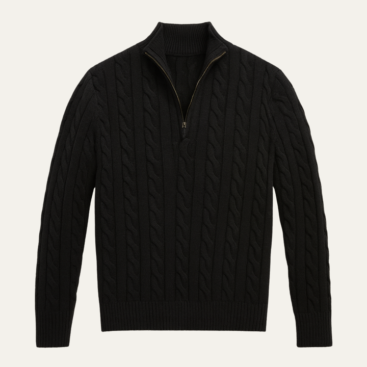 Woodhall Strick-Half-Zip-Pullover