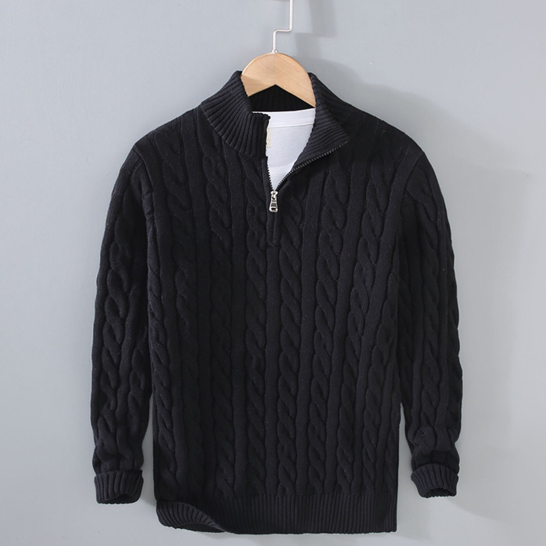 Woodhall Strick-Half-Zip-Pullover