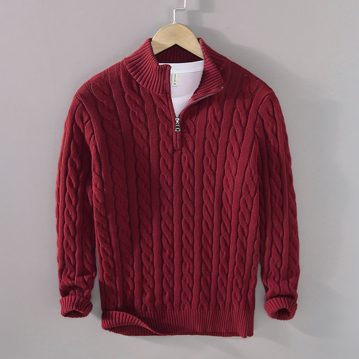Woodhall Strick-Half-Zip-Pullover