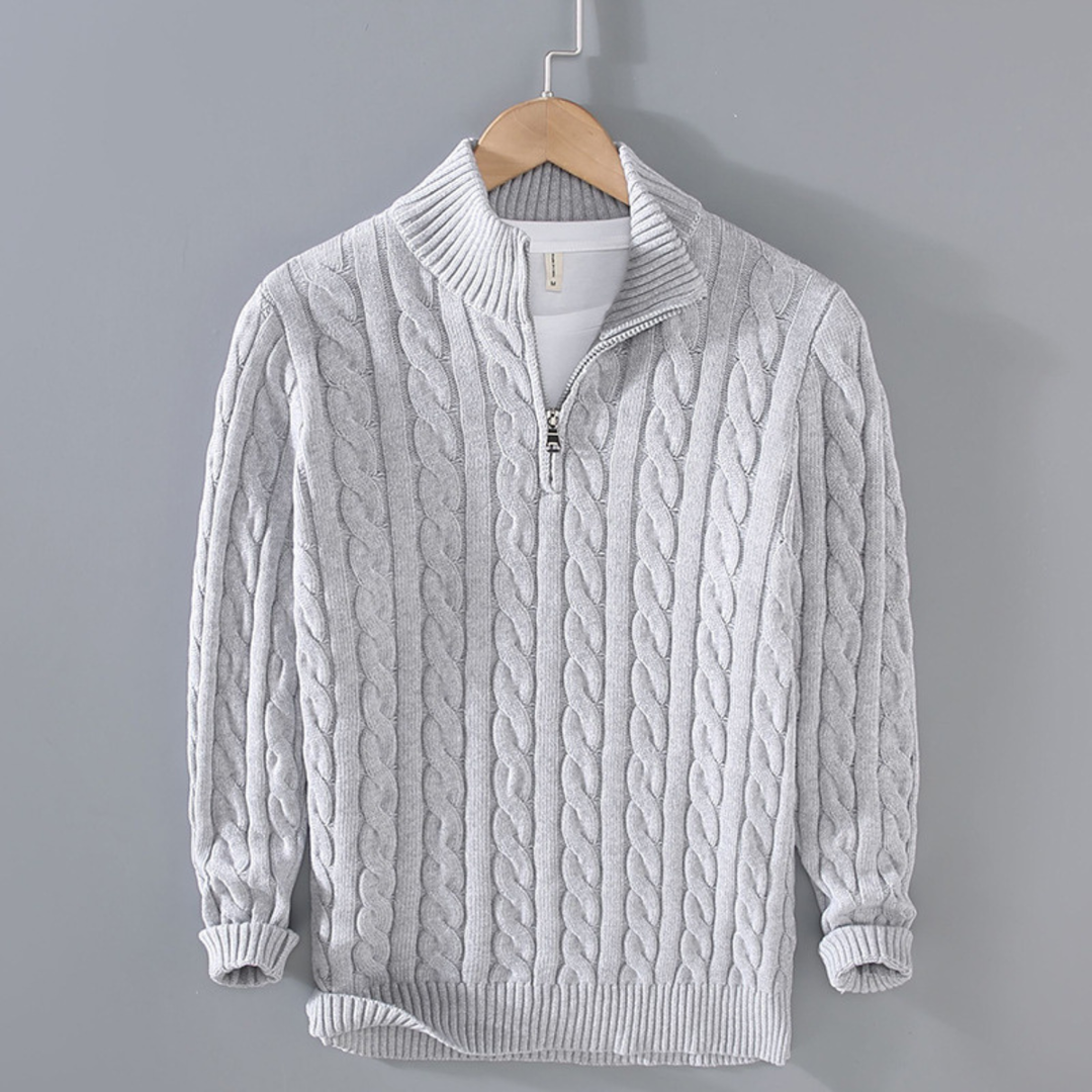Woodhall Strick-Half-Zip-Pullover
