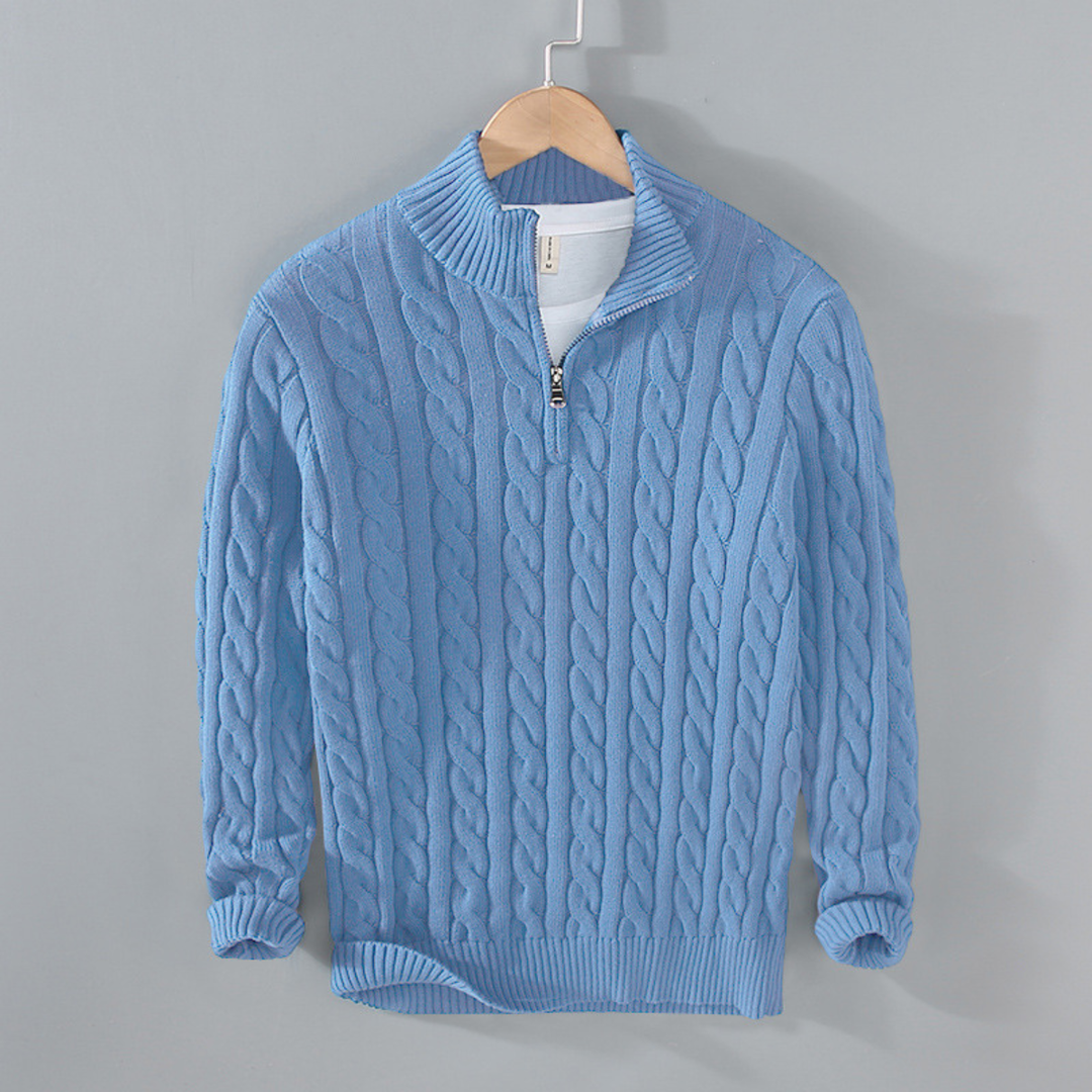 Woodhall Strick-Half-Zip-Pullover