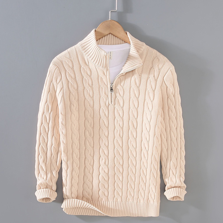 Woodhall Strick-Half-Zip-Pullover
